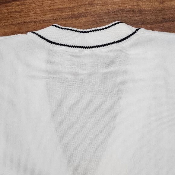 🔸️NWT Nanette Lepore White & Blue Cardigan Sweater Small - Picture 4 of 12